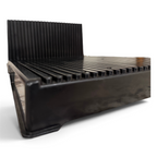 PCBH-2L-C wide-base double-angle ESD PCB holder, 25 slots