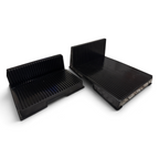 PCBH-2L-C wide-base double-angle ESD PCB holder, 25 slots