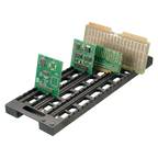 RA-17C deep-slot ESD slotted-edge rack, loaded view