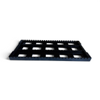 RA-17C Universal Conductive ESD Circuit Board Holder Rack, 17-1/8 x 6-5/16 in (435 x 160 mm), 25 Slots, Pack of 10, view 2