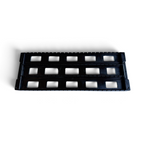 RA-24 Mini Universal Conductive ESD Circuit Board Holder Rack, 17-1/8 x 6-5/16 in (435 x 160 mm), 25 Slots, Pack of 10, view 5