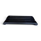 RA-19C Universal Conductive ESD Circuit Board Holder Rack, 19-1/16 x 6-3/4 in (484 x 172 mm), 25 Slots, Pack of 10, view 3