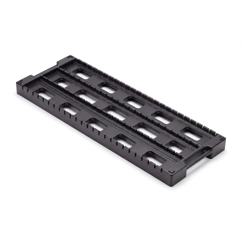 RA-24 Mini ESD PCB tray for thick boards, three-quarter view
