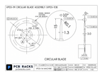 VPD3-1CB circular blade engineering drawing