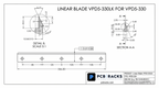 VPD5-330 LK linear blade profile, style 2