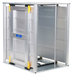 B0106GL HT-300C Adjustable ESD PCB Magazine Rack, 18-1/8 x 15-3/4 in (460 x 400 mm), 50 Slots, Gear, High Temp (300C/572F), view 3