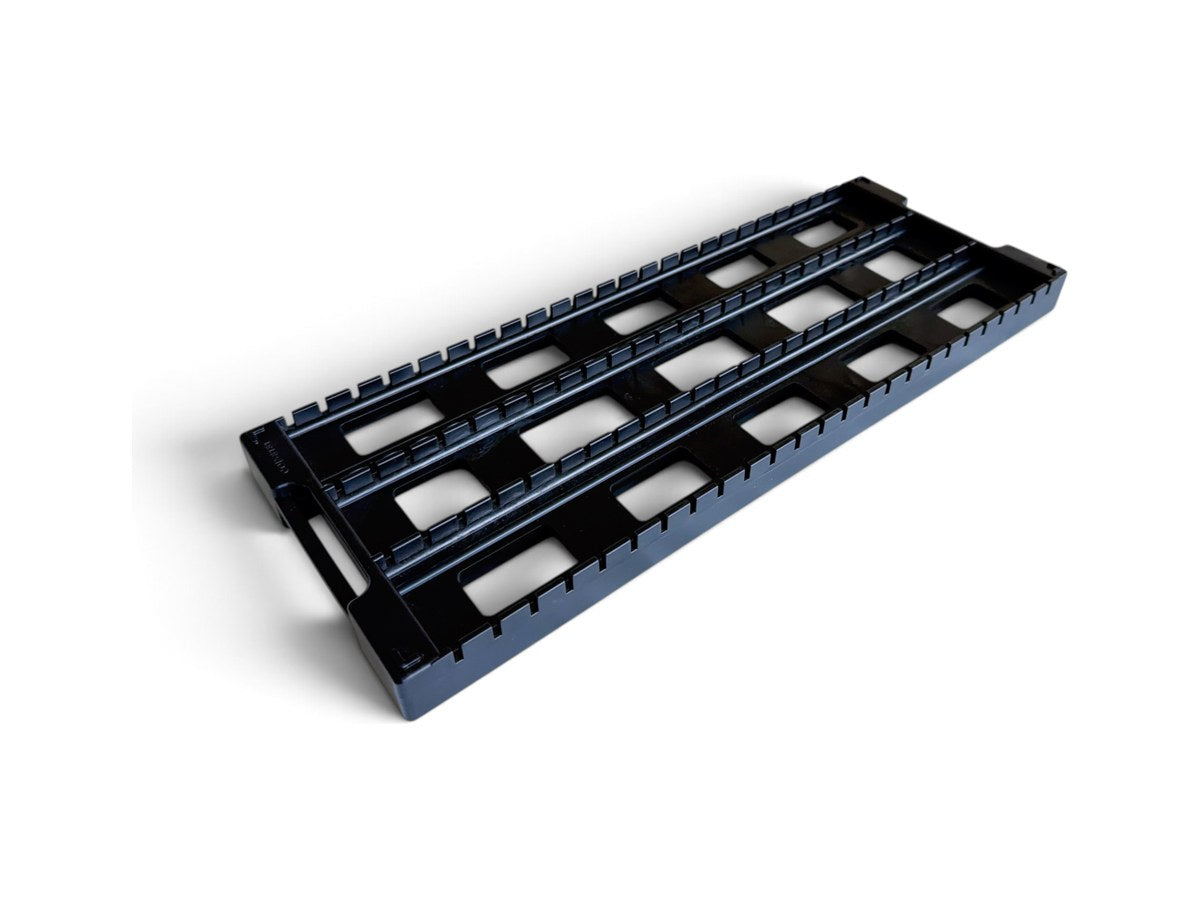 RA-24 Mini Universal Conductive ESD Circuit Board Holder Rack, 17-1/8 x 6-5/16 in (435 x 160 mm), 25 Slots, Pack of 10, view 1