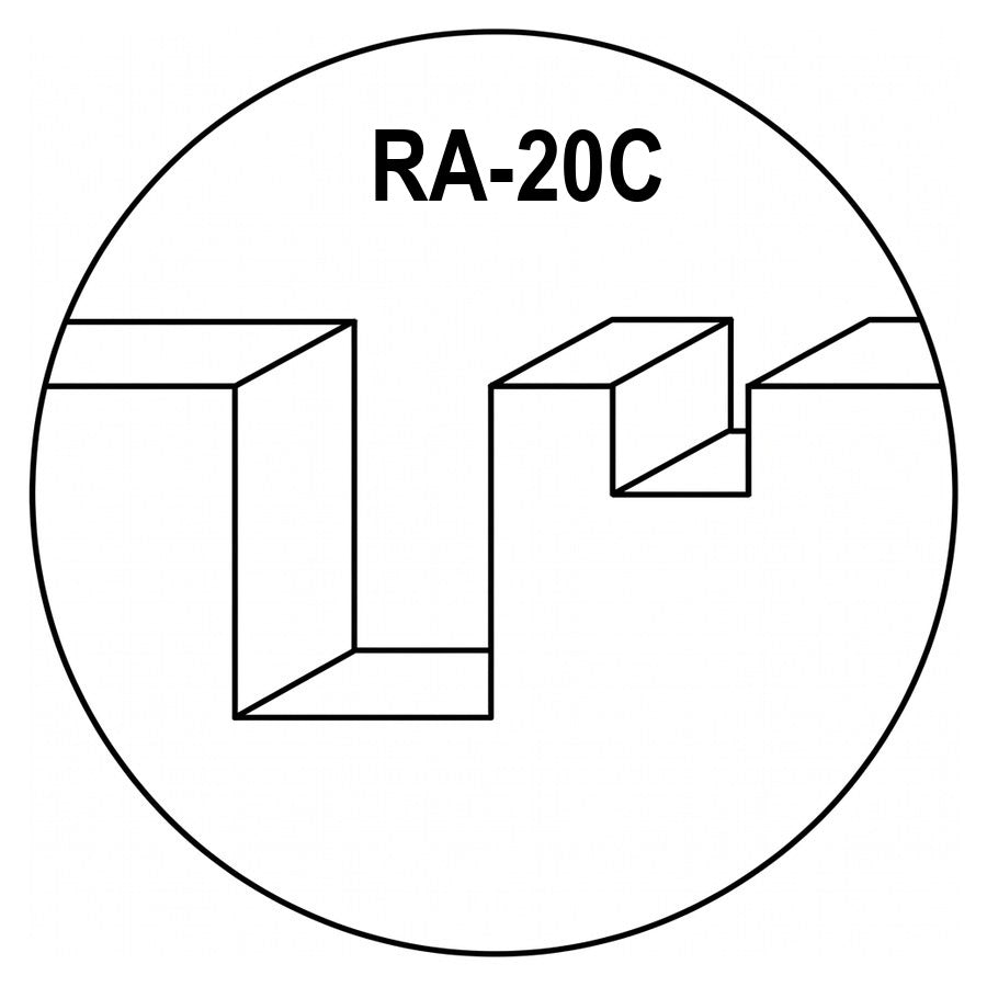 RA-20C slot profile drawing